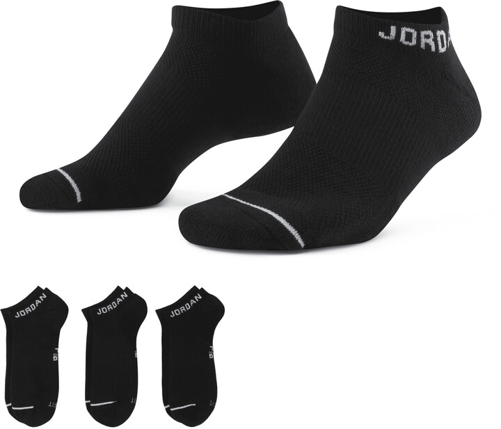 Jordan Everyday Max Unisex No-Show Socks (3 Pair) in Black - ShopStyle