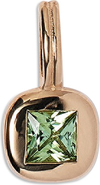 WWAKE 14K Yellow Gold Tourmaline Solitaire Pendant