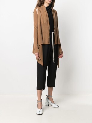Rick Owens Knitted Cape Wrap Cardigan