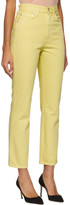 Thumbnail for your product : AGOLDE Yellow Pinch Waist Hi Rise Kick Jeans