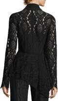 Thumbnail for your product : Nanette Lepore Genevieve One-Button Lace Jacket