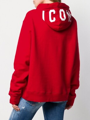 DSQUARED2 ICON print hoodie