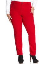 Thumbnail for your product : Style&Co. Style & Co. Plus Size Tummy-Control Slim-Leg Jeans, Red Amore Wash