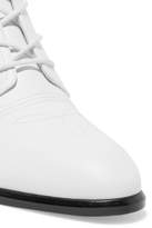 Thumbnail for your product : Diane von Furstenberg Dakota Lace-up Leather Ankle Boots - White