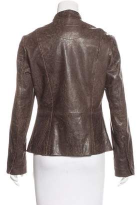 MM6 MAISON MARGIELA Distressed Leather Jacket