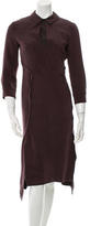 Thumbnail for your product : Sportmax Silk Long Sleeve Dress