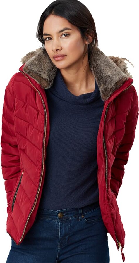 wine padded coat