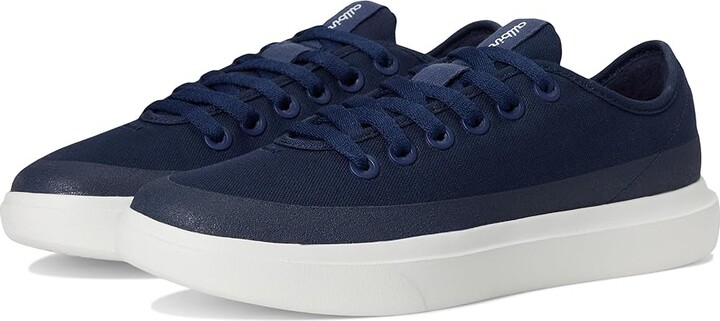 Allbirds Canvas Piper 2 Women's Flat Shoes Deep Navy/Blizzard Sole : 6.5 B - Medium