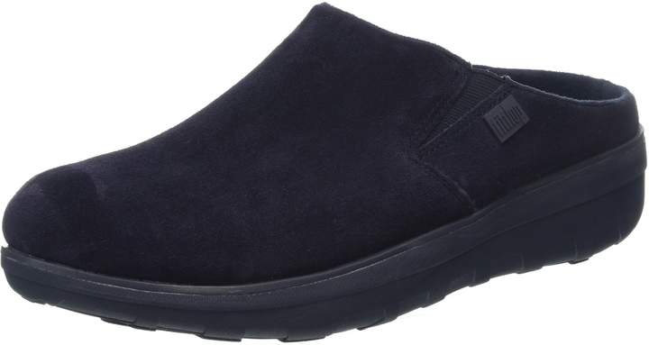 fitflop suede clogs