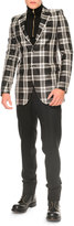 Thumbnail for your product : Alexander McQueen Large Plaid Two-Button Blazer