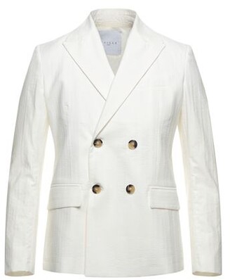 white double breasted suit