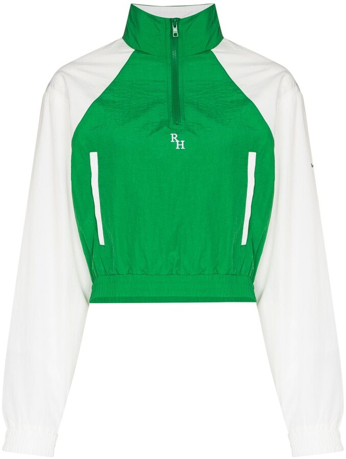 orange cropped windbreaker