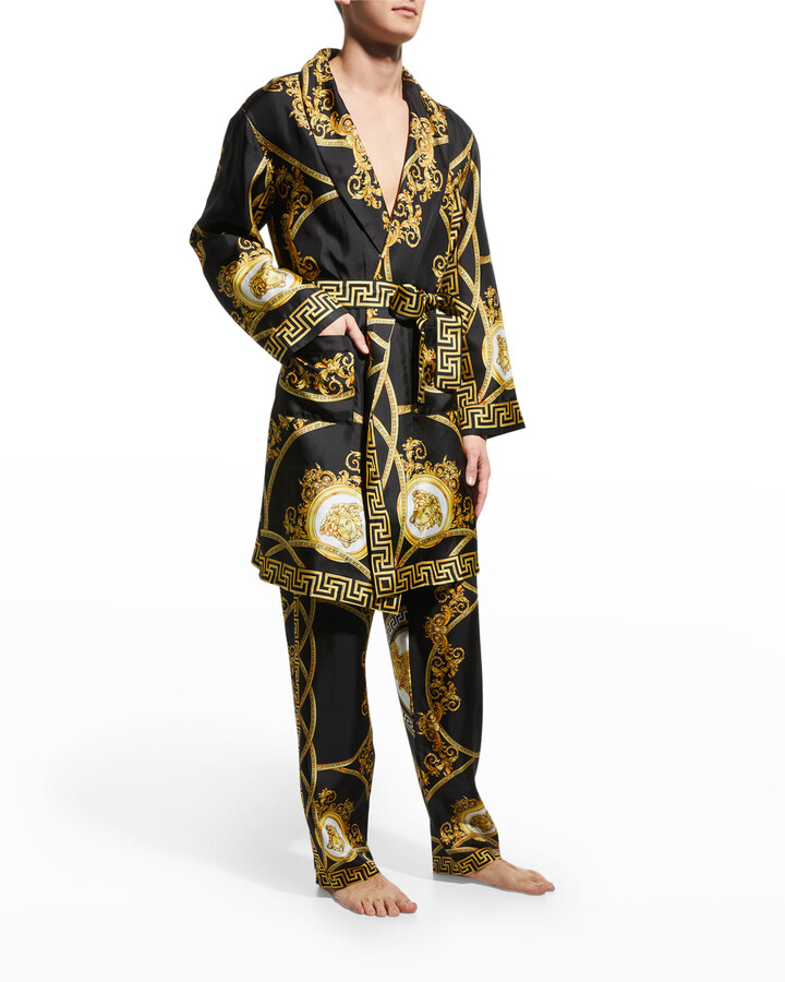 Versace Men's Barocco-Print Robe - ShopStyle