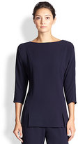 Thumbnail for your product : St. John Vented Boatneck Blouse