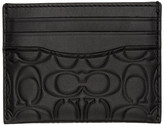 Thumbnail for your product : Coach 1941 Black Embossed Signature Card Holder