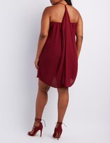 Thumbnail for your product : Charlotte Russe Plus Size Ruffle Shift Dress