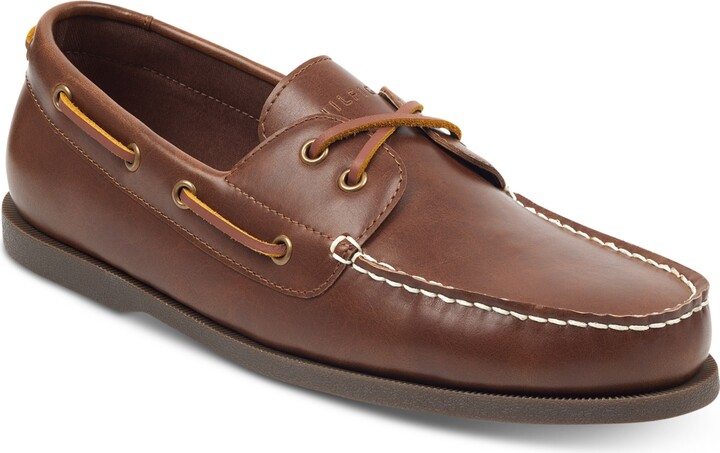 begå arve vene Tommy Hilfiger Men's Brazen Slip-On Boat Shoes Men's Shoes - ShopStyle