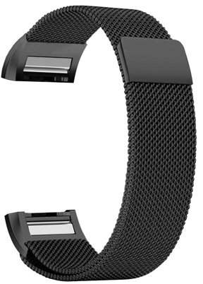Fitbit iGK Charge 2 Bands Replacement Accessories Milanese Loop Stainless Steel Metal Bracelet Strap with Unique Magnet Lock for Charge 2 (Colorful, Large)