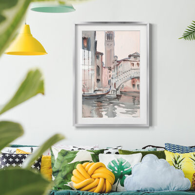 Winston Porter Vintage Landscape CLXXXIII -Framed Print