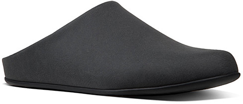 mens leather mule slippers