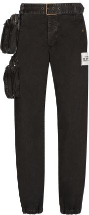 Levi's Skateboarding quick release tab belt loose fit cord pants in  anthracite night black