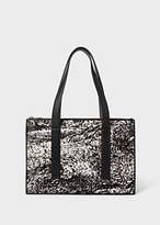 Thumbnail for your product : Women's Black 'Hair On Calf' Front 'Concertina' Small Leather Tote Bag