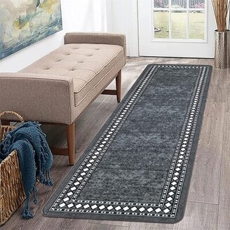 Foundry Select Runner Rug For Hallway 2'X6' Non Slip Kitchen Runner Rug  Gray Laundry Rugs And Mats Washable Runner Rugs For Kitchen Floor Farmhouse  Laundry Room Rug - ShopStyle