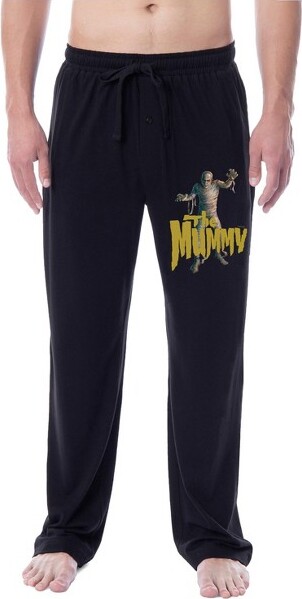 Intimo Universal Monsters Mens' The Mummy Halloween Character Sleep Pajama Pants (S) Black