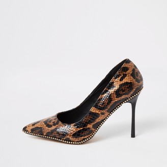 snake print court shoes uk