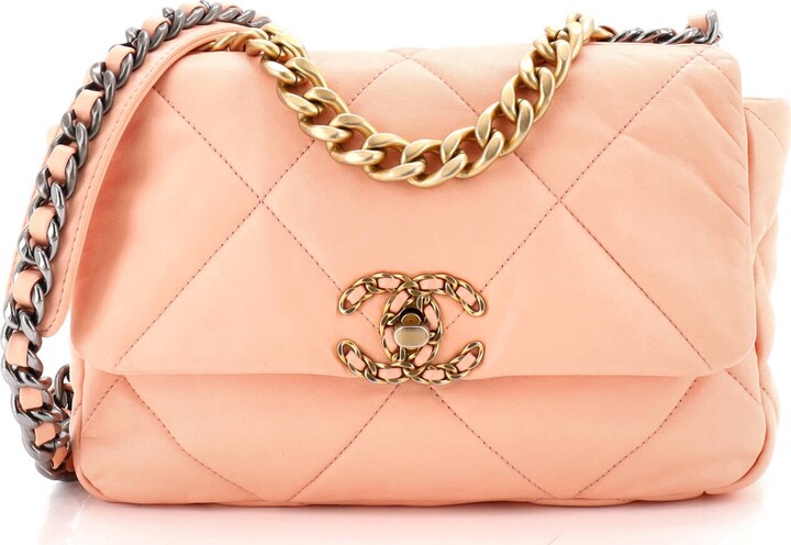 Chanel 19 Flap Bag Quilted Leather Medium