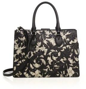 Gucci Arabesque Small Canvas Top-Handle Bag