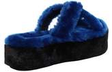 Thumbnail for your product : 40mm St Moritz Faux Fur Platform Sandals