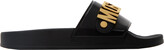 Thumbnail for your product : Moschino Black Logo Slides