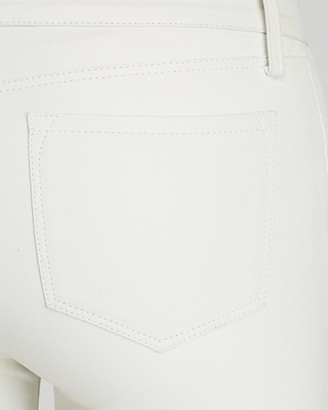 J Brand Jeans - Marie Zip Leather in Ghost White