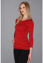 Thumbnail for your product : Vince Camuto 3/4 Sleeve High Wrap Pinwheel Top