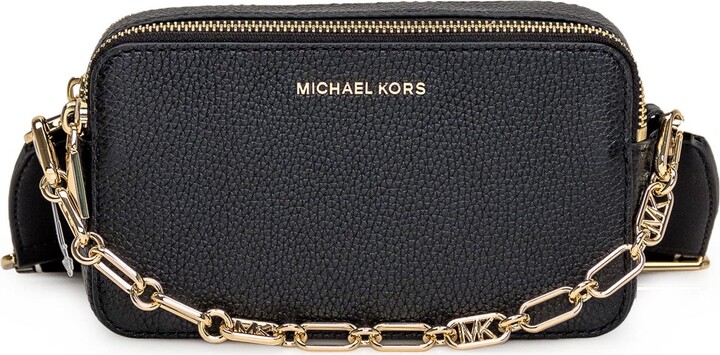 MICHAEL Michael Kors Pink Pouch with Chain and LOgo Detail in Hammered  Leather Woman - ShopStyle Shoulder Bags