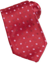 Thumbnail for your product : Charvet Neat Square Silk Tie, Burgundy/Pink