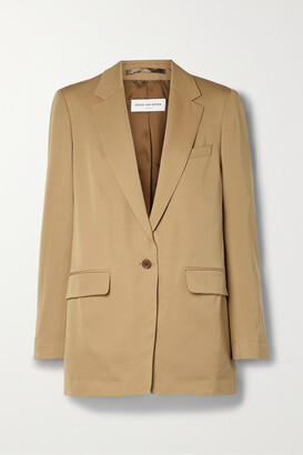camel wool blazer womens