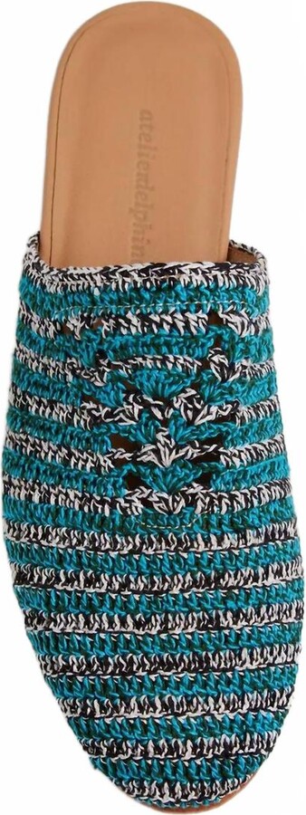 Atelier Delphine Women's Carlota Round Toe Slide In Green