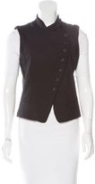Thumbnail for your product : Ann Demeulemeester Virgin Wool Asymmetrical Vest