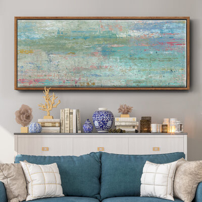 Wexford Home Pastel Watergarden- Framed Canvas