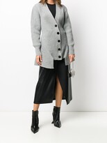 Thumbnail for your product : Alexander McQueen Peplum Rib-Knit Cardigan