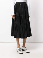 Thumbnail for your product : Sacai pleated zip detail skirt