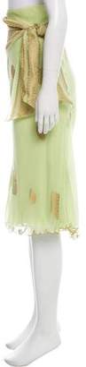 Ralph Lauren Collection Midi Silk Skirt