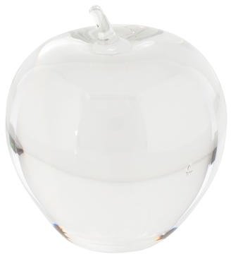 Tiffany & Co. Crystal Apple Paperweight