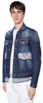 Thumbnail for your product : DSQUARED2 Cotton Denim Jacket W/ Contrasting Hem