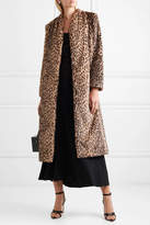 Thumbnail for your product : Mason by Michelle Mason Leopard-print Faux Fur Coat - Sand