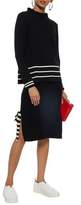 Thumbnail for your product : Chinti and Parker Tie-Detailed Ribbed Wool And Cashmere-Blend Skirt