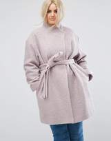 Thumbnail for your product : ASOS Curve Textured Throw On Coat