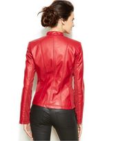 Thumbnail for your product : INC International Concepts Band-Collar Faux-Leather Moto Jacket